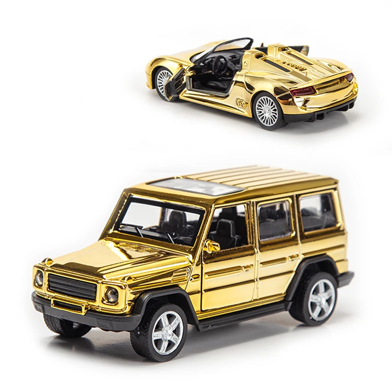 

1:32 Alloy Diecasts Kids Car Toys Simulation Pull Back Off-Road Super Sports Car Model Cake Bake Ornaments Collection Gift S1001