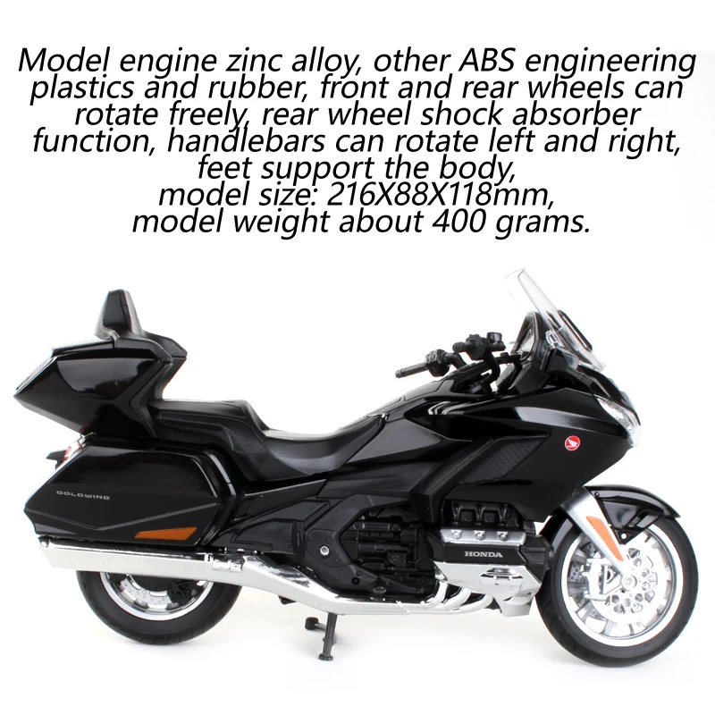 WELLY 1:12 2020 HONDA GOLDWING Travel version Motorcycle model die 