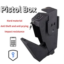 Arma portátil cofres senha pistola cofre cofre arma cofres anti-roubo código eletrônico senha desbloquear segurança arma caixa com chaves