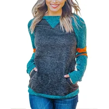 

Factory Direct 2022 Autumn And Winter Knit Sweater Independent Website Amazon Contrast Color Bag Long-sleeved Women's Sweater