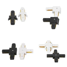 10 шт. трек светильник ing Rail разъем прямой/L разъем 2 провода для трек светильник системы Auminum Rail разъем