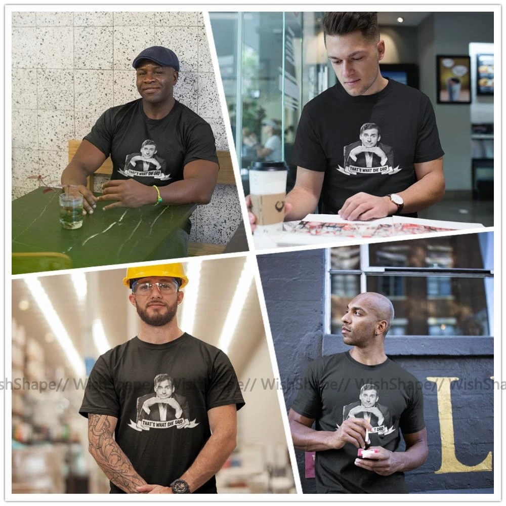 Мужская хлопковая футболка с 3d принтом Майкла Скотта уличная забавная летняя