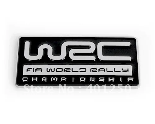 1 х 3D эмблема автомобиля из алюминиевого сплава для WRC FIA чемпионата мира по ралли
