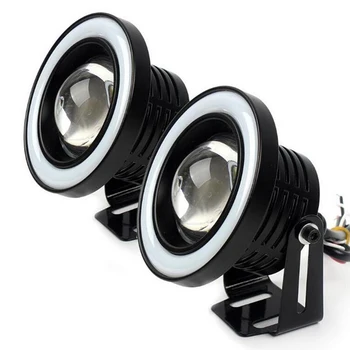 

VGETTING 3 Inches Hot Style Cotton Light Auto Motorcycle General LED Lamp COB LED Len Angel Eye Anti-fog Lamp Refitted Day Light