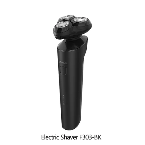 F303-BK Electric Shaver IPX7 Waterproof Dry Wet Shaver Floating 3 Blade Type-C Charging Beard Shaving For Men Low Noise