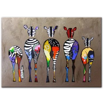 

Colorful Zebra Animal Paintings by numbers Canvas Paintings On The Wall coloring by numbers For Modern Home Wedding Decor Gift