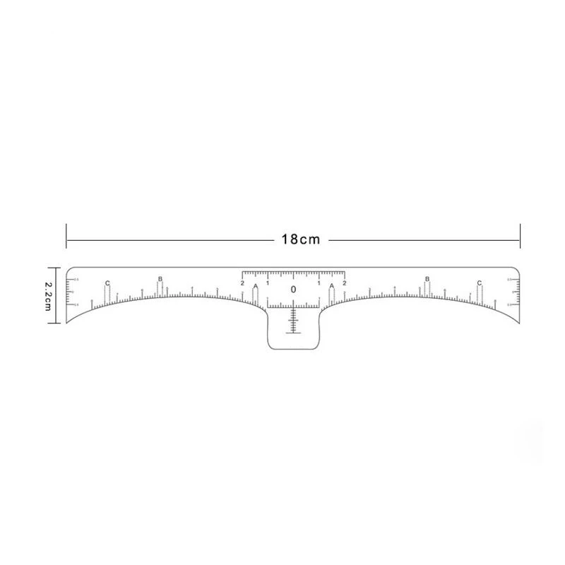 Аксессуары для микроволокна линейка для бровей наклейка Перманентный макияж тату Поставка измерения точный формирующий инструмент трафарет для бровей