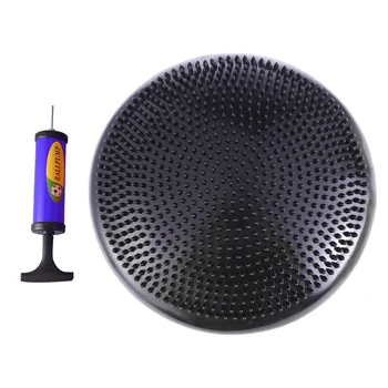

1PC Yoga Cushion Wiggle Wobble Extra Thick Stable Balance-Disc Pad With Inflator For Improving Core Strength Relieving Back Pain