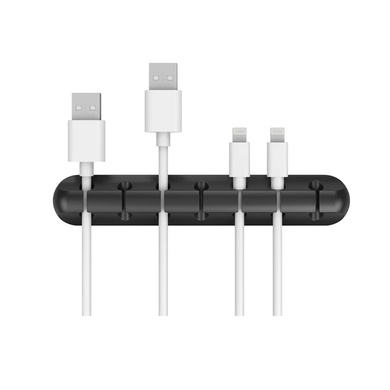 

7 Holes Mobile Phone Cable Clips Car Storage Cable Cord Clip Management Organizer Adhesive Data Cable For Car Phone Holder
