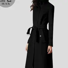 S-6XL Горячая Осень Женская Новая мода куртка Персонализированная большой размер customizati средняя и Длинная тонкая талия пальто