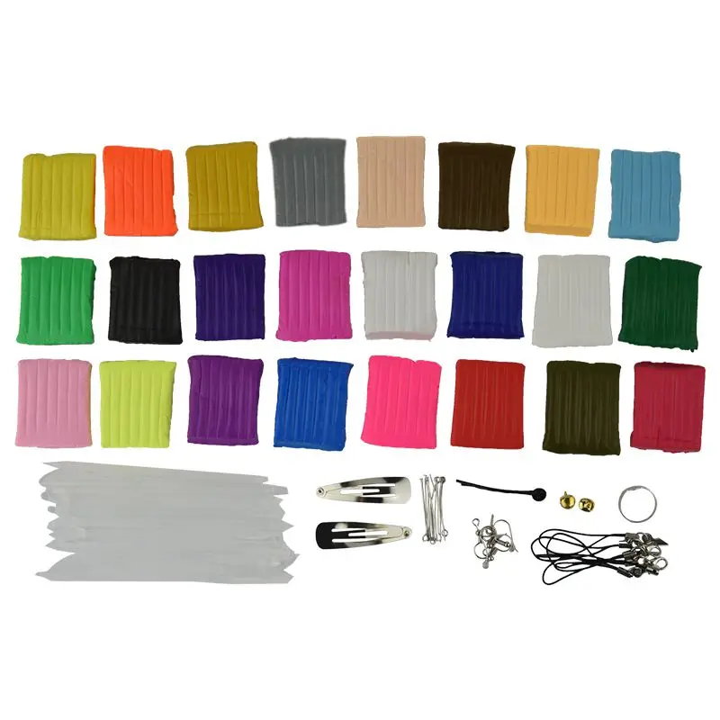 

24 colors + Pate polymer modeling tools + accessories