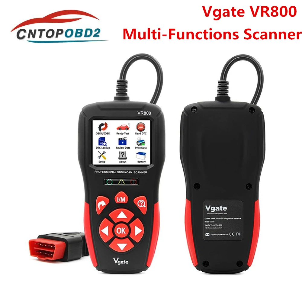 OBD2 сканер Vgate VR800 автомобильный считыватель кодов с русским автомобильным OBD 2