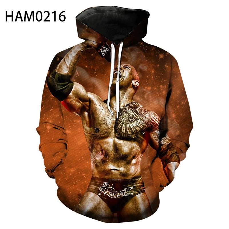 WWE con capucha para hombre y mujer, ropa con estampado 3D, de algodón Harajuku, informal, larga, a la moda, para primavera y verano| Sudaderas capucha y sudaderas| - AliExpress
