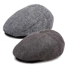 Шерстяная кепка Newsboy s популярная мужская серая кепка с плоской подошвой в елочку s Женская кепка кофейного цвета в британском стиле Гэтсби, осенне-зимние шерстяные шляпы