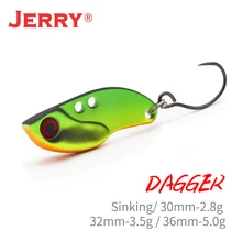 Jerry 1pc 2,8g 3.5g 5g спиннинг рыболовная лезвие VIBEs опускается на дно твердое тело наживка блесна металлическая приманка Tengsten