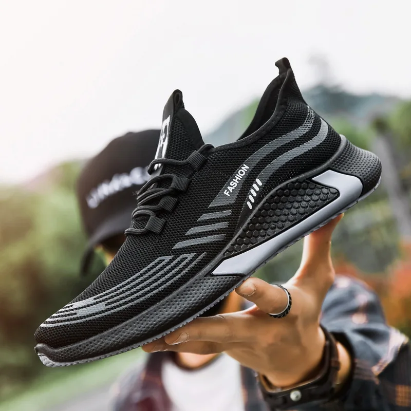 

2020 spring and autumn new trend fashion all-match lightweight and comfortable men sneakers flying woven platform new Balance