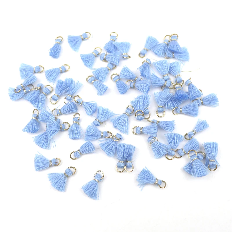 Blue tassels