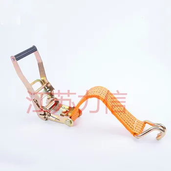 

25mm Width 800kg hooked ratchet strap ratchet tie down cargo lashing shipping package shipment belt load binder assembly sling