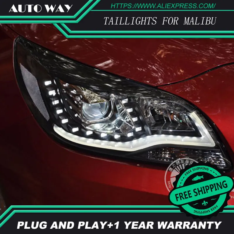 Car styling LED HID Rio LED Chevrolet Malibu headlights Head Lamp case for Chevrolet Malibu