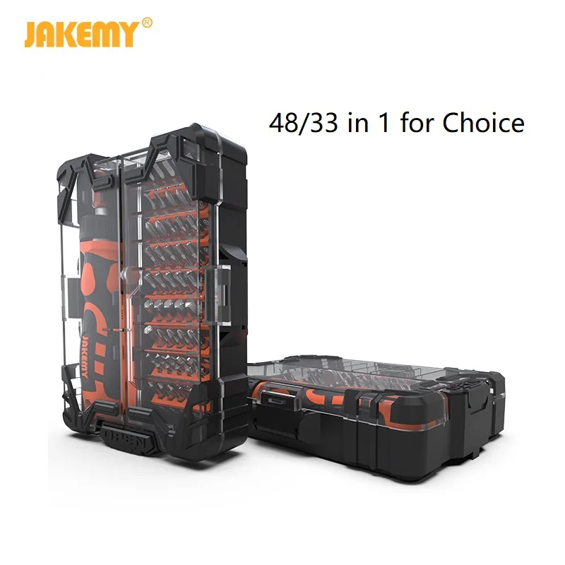 

JAKEMY 33/48 in 1 Screwdriver Set Precision Disassemble Repair Tool Kits for Mobile Phone/Tablet PC/Watch/Electronic Household