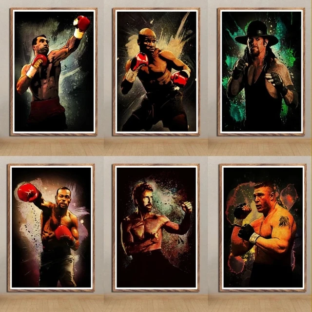 Boxing and Martial Arts Sports Athletes Artworks Printed on Canvas 1
