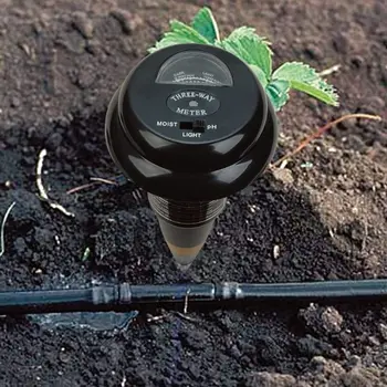 

3in1 Soil PH Light Water Moisture Meter Garden Plant Flower Soil Analyzer Tester Self-Powered No-Battery-Need Monitor