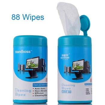 

88pcs Clean Wipe Screen Disinfection Wet Wipes Camera Computer LCD Phone Monitor Wipe Cloth Bucket Decontamination Sterilization