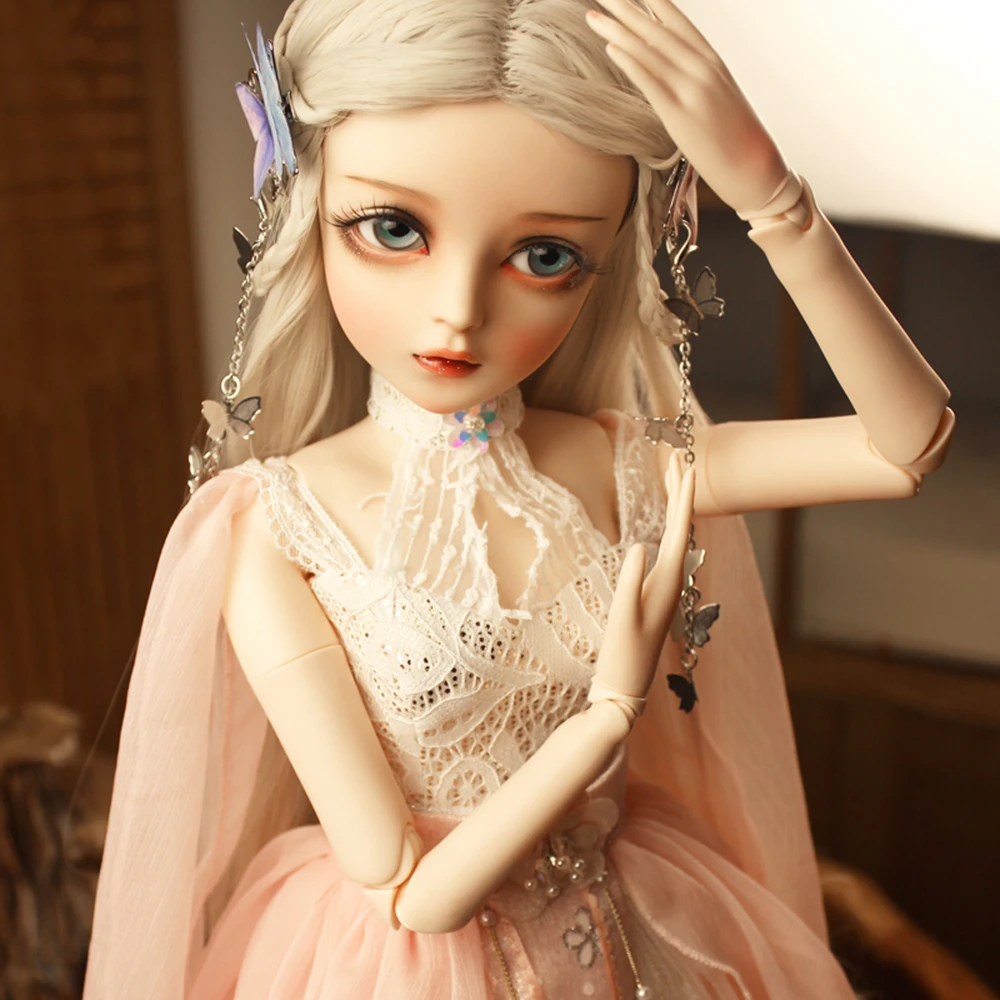 EVA BJD 1/3 розовая BJD-бабочка кукла ручной работы макияж 24 дюйма 60 см+ стеклянные глаза+ аксессуары парики одежда обувь свадебный подарок игрушка