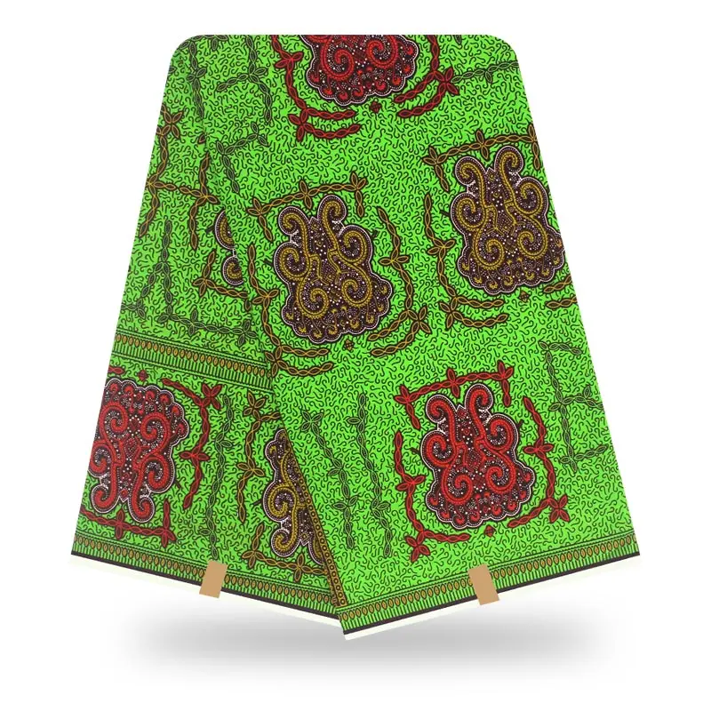 Африканская вощеная ткань принтом нигерийский воск Анкара африканская Ткань 6 ярдов нигерийский хлопок Гана для платья 92021