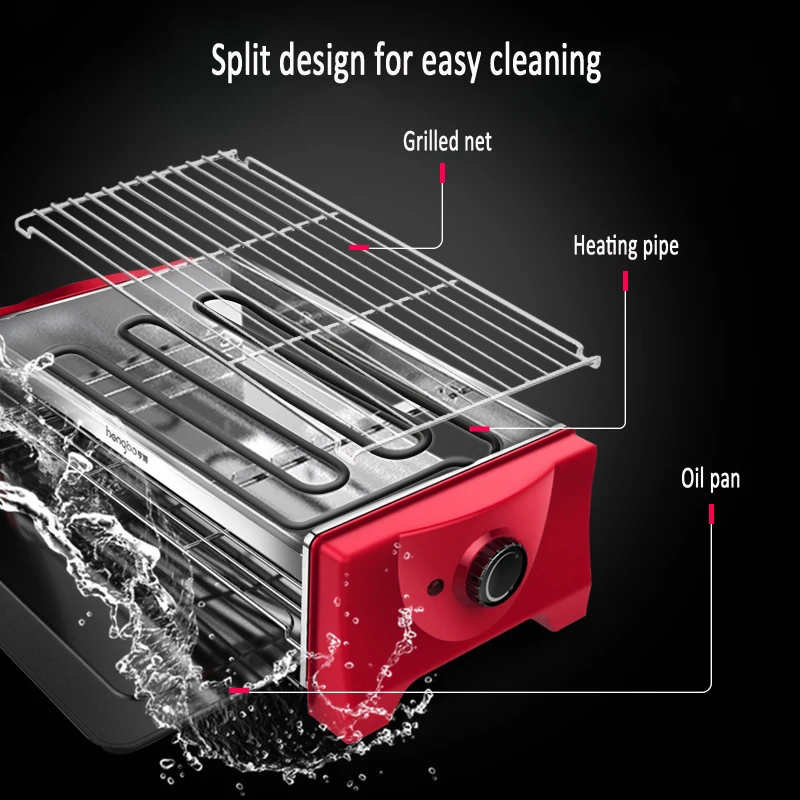 Бездымный Электрический гриль в Корейском стиле 2000 Вт|Электрические грили и