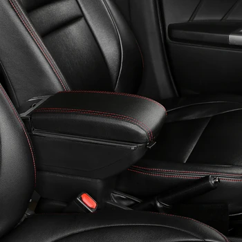 

For Toyota yaris vitz Jewela model Armrest box Rotatable Center Centre Console Storage Box with USB interface decoration accesso