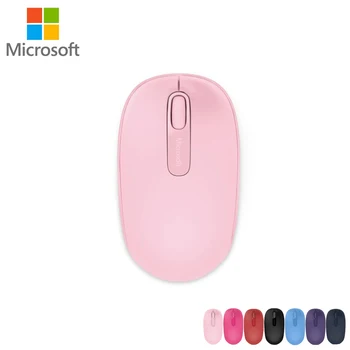 

Microsoft 1850 2.4Ghz Wireless Mini Mouse Portable OFFICE Pink Mouse Fresh Art Creative Cute Mouse for Laptop Pocket Mouse