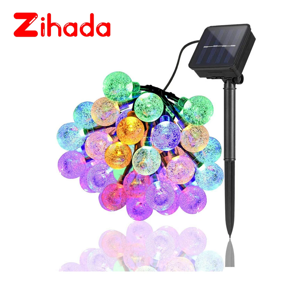 

Solar String Light 30 LED Crystal Ball Waterproof Solar Powered Fairy Lighting for Garden Home Landscape Holiday Decoration