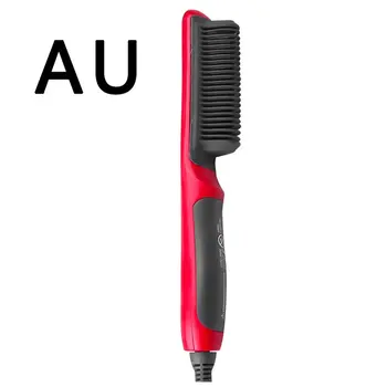 

Hair Straight Electric Hair Straightener Steam Hot Comb Beard Straightener Styler Brush Hair Styling Tools