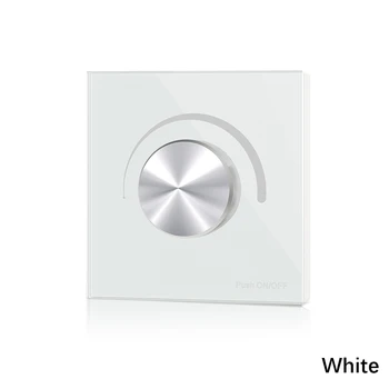 

AC Triac Dimmer LED 220V 230V 110V Dimmable Knob Push Switch Controller for LED Bulb Light Lamps(White/Black)