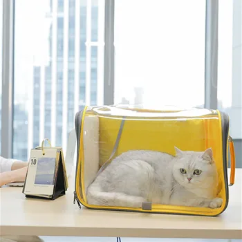 

Dog Cat Bag Go Out Portable One-shoulder School Bag Space Capsule Messenger Backpack Dog Cat Cage Take-away Supplies