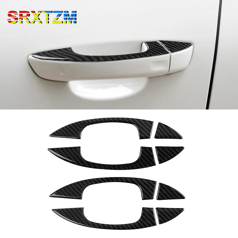 

Защитная Наклейка для крышки дверной ручки автомобиля Vw Touareg 2011 2012 2013 2014 2015 2016 2017 из углеродного волокна автомобильный Стайлинг