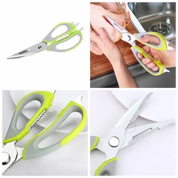 

Detachable Kitchen Scissors Multifunctional Stainless Steel Food Scissors Fish And Vegetable Cutting Machine Bottle Opener