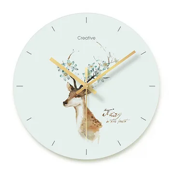 

Silent Nordic Wall Clock Modern Glass Creative Simple Home Clock Wall Reloj De Pared De Cristal Living Room Decoration MM50WC