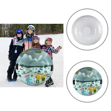 

Fun Environmentally Friendly Round Shape Thicken Smooth Bottom Snow Tube for Outdoor Snow Sled Inflatable Ski Ring