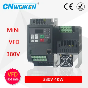 

frequency inverter AC 380V 3.7KW 1.5 2.2 4 5.5 3 phase input 3 phase output speed controller 50HZ 60HZ VFD Converter for motor