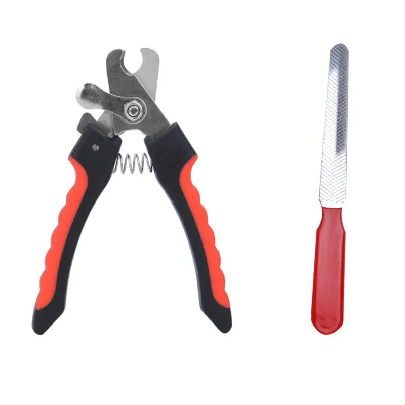 

2pcs Set Pet Dog Puppy Cat Claw Nail File Trimmer Snall/Large Size Dogs Care Pliers Scissors Clippers Safe Tool #B10