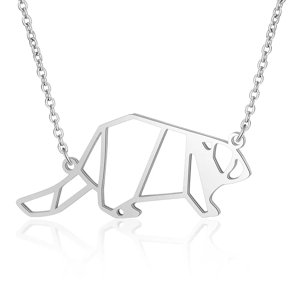 Unique Animal Beaver Necklace LaVixMia Italy Design 100% Stainless Steel Necklaces for Women Super Fashion Jewelry Special Gift