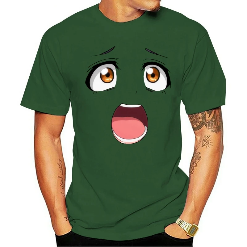 Очаровательные футболки Love Smile Ahegao Phiz Face популярные из японского аниме Харадзюку