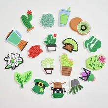 

1PCS Croc Charms Environmental Protection Series PVC Flexible Glue Removable Shoe Ornament Shoe Buckle Decorative Accessories