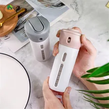 MSJO 4 в 1 дорожный диспенсер для геля и лосьона для душа шампунь диспенсер Аксессуары Мега душ Пресс контейнер многоразового мыла бутылки