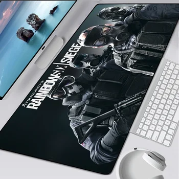 

90x40cm Cute Rainbow Six Siege Rubber Super Large PC Mousepad Gamer Gaming Mouse Pads XXL Desk Keyboard Mat for Computer Laptop