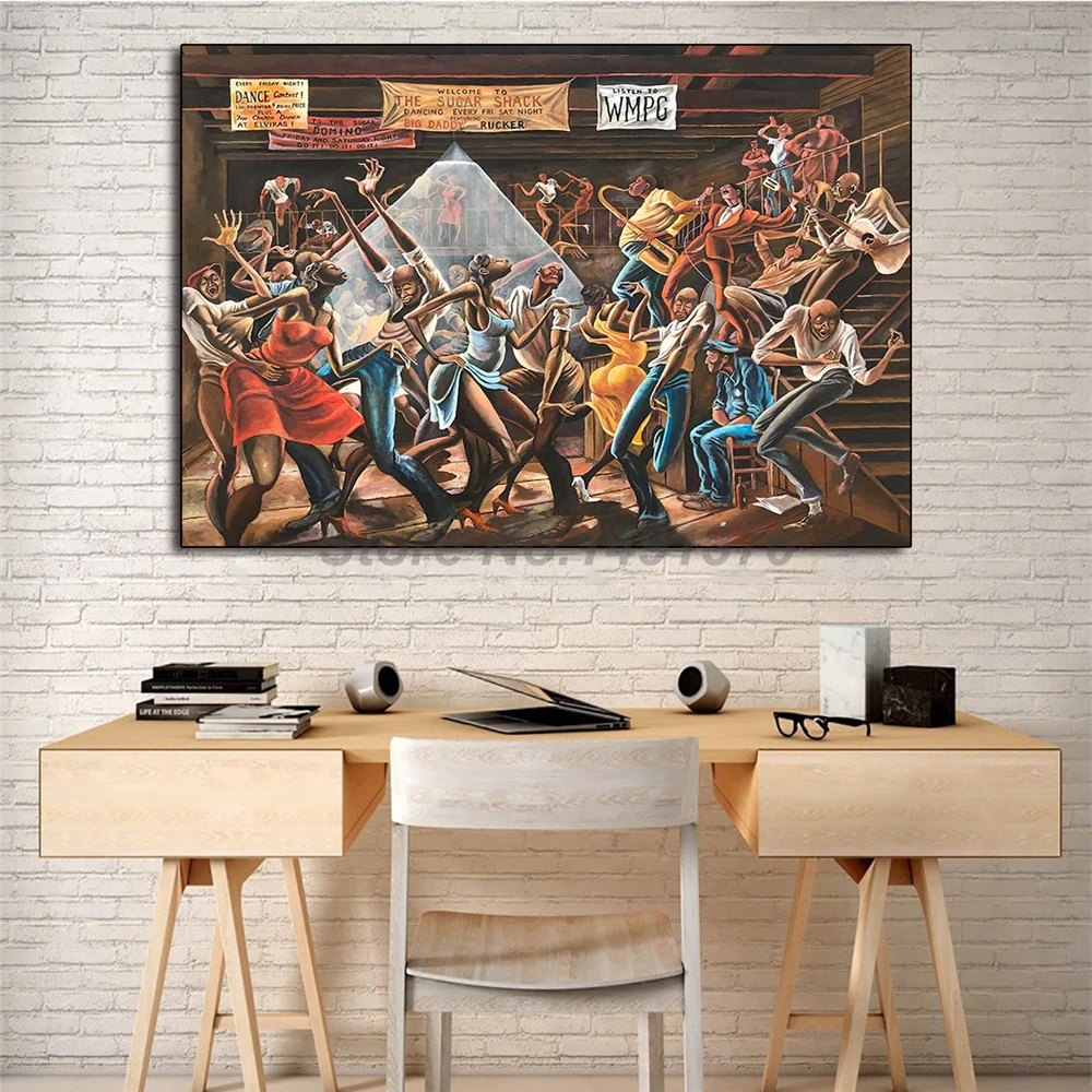 Ernie Barnes Sugar Shack Painting Sale Ernie Barnes Sugar Shack