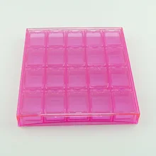 20 квадратов ящик для хранения, маникюр Алмазная коробка для ногтей орнамент точки сверлильный инструмент прозрачный ящик для хранения