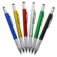 Случайная отвертка шариковая ручка линейка 6 в 1 стилус емкостный карандаш ручка для планшетного телефона(свяжитесь со мной для оптовой продажи